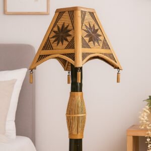 Artisanal Bamboo Desk Lamp